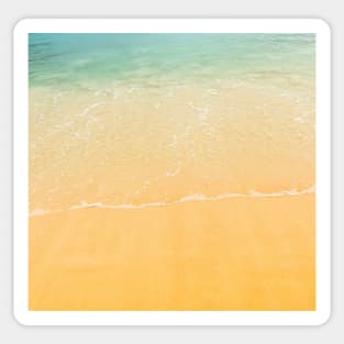 Tropical Beach Water Sand Sticker